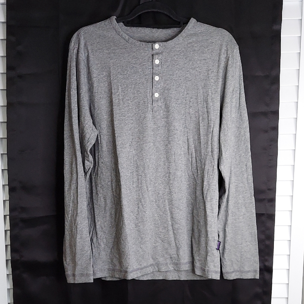 Patagonia Shirt, Size Medium, Gray, Button Placket, Long Sleeves, 100% Cotton - Picture 3 of 8